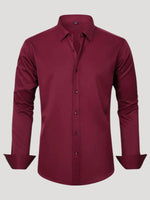 Camisa elegante anti-plancha
