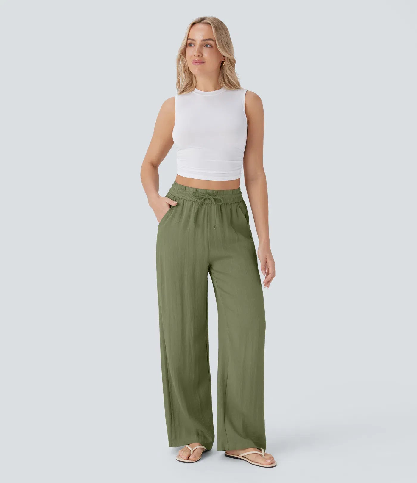 GIORGIA - PANTALONES DE CORTE ANCHO