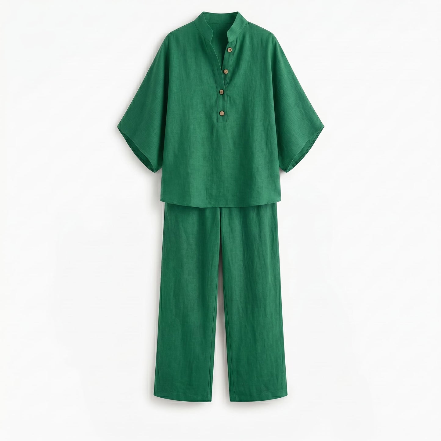 MARIBEL- CONJUNTO DE LINO ESTILO ANCHO