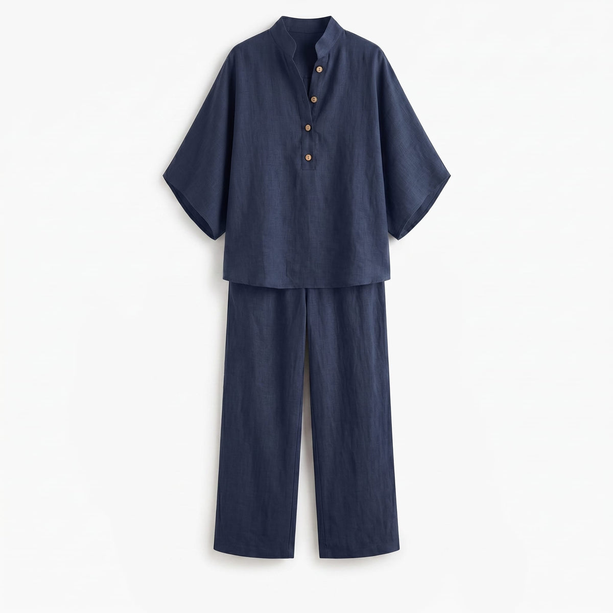 Maribel | Conjunto de lino estilo ancho