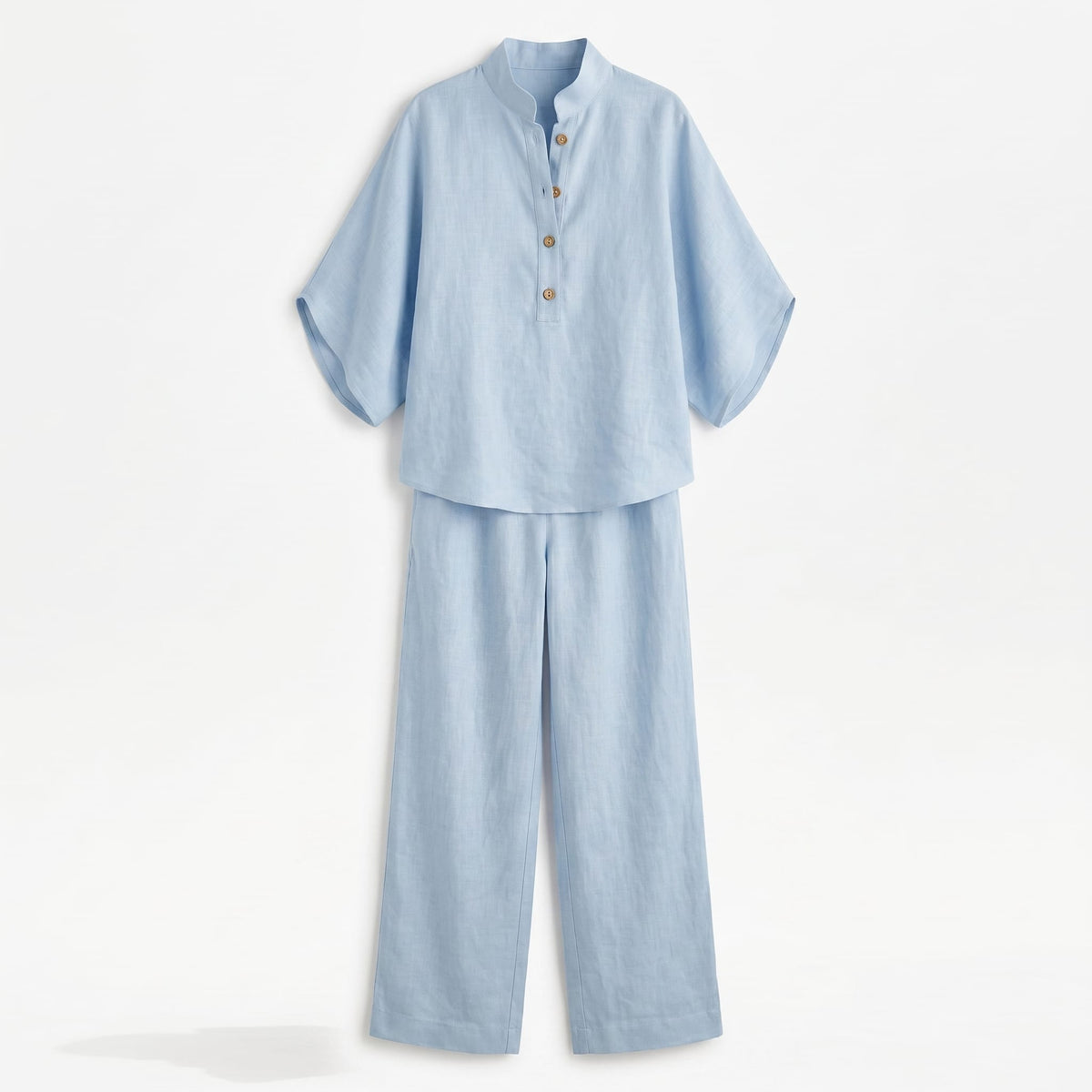 Maribel | Conjunto de lino estilo ancho
