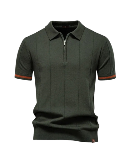 Dario | Polo con cremallera ajustado