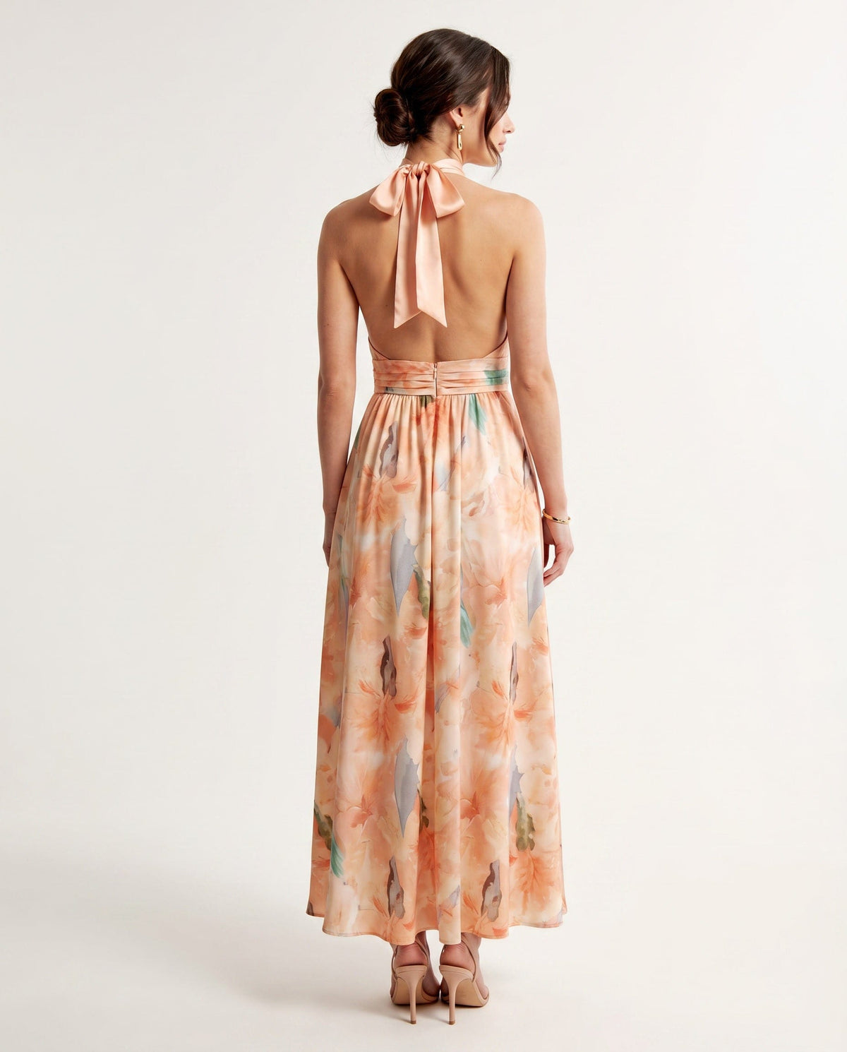 Helena | Vestido melocotón veraniego