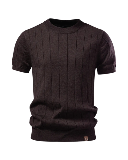 Robert | Camiseta básica de lino ajustada
