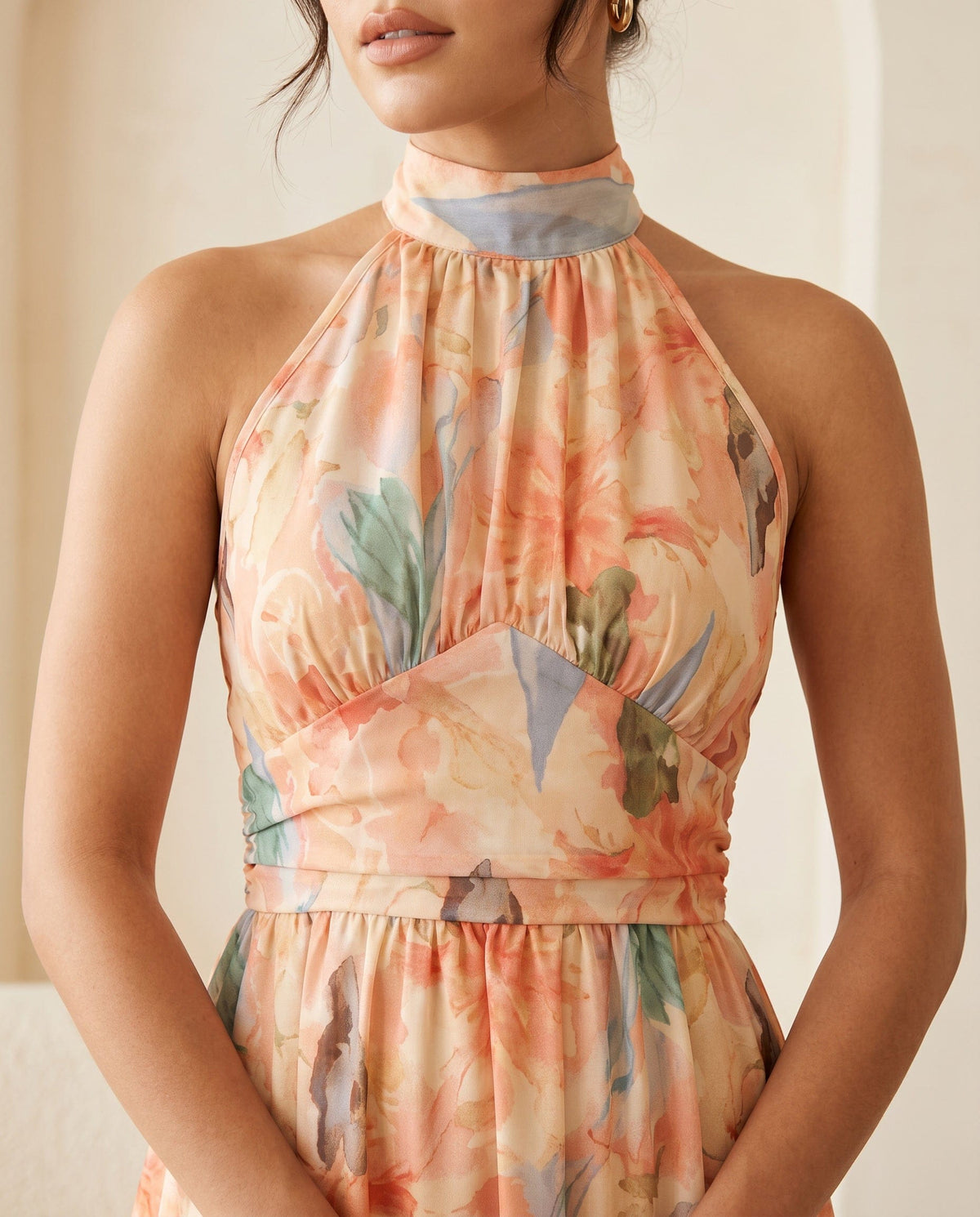 Helena | Vestido melocotón veraniego