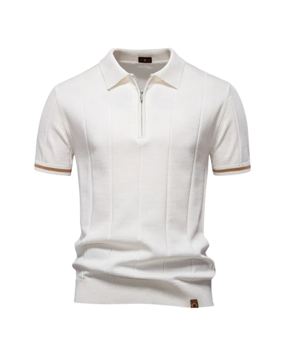 Dario | Polo con cremallera ajustado