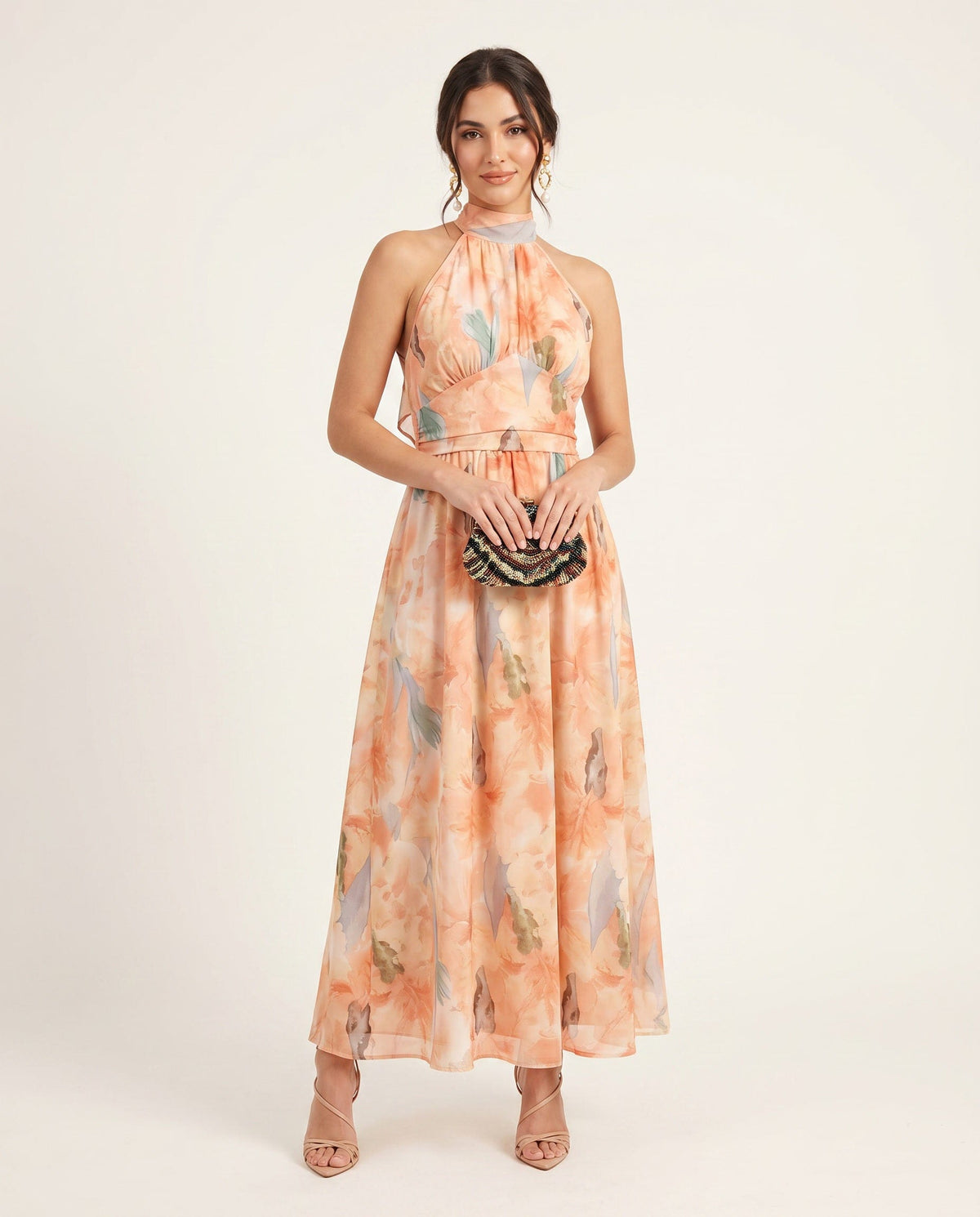Helena | Vestido melocotón veraniego