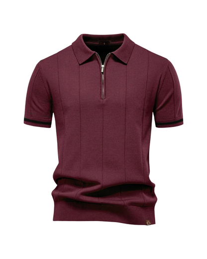 Dario | Polo con cremallera ajustado