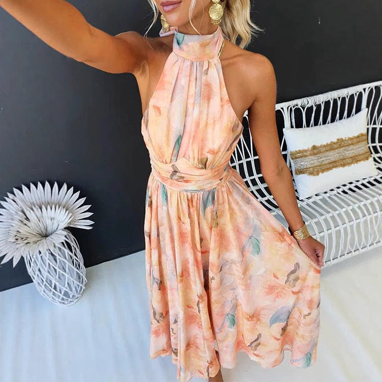 Helena | Vestido melocotón veraniego