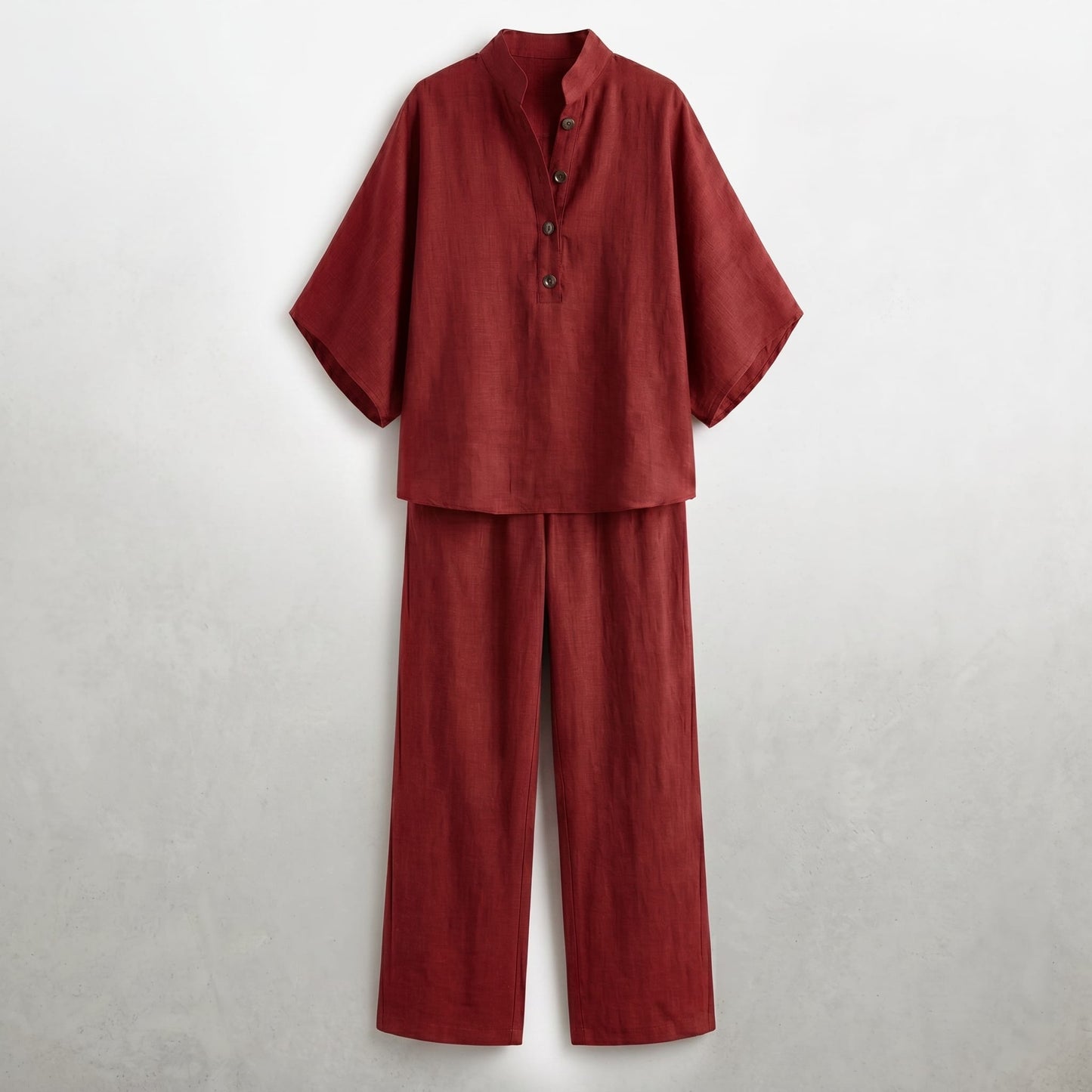 MARIBEL- CONJUNTO DE LINO ESTILO ANCHO